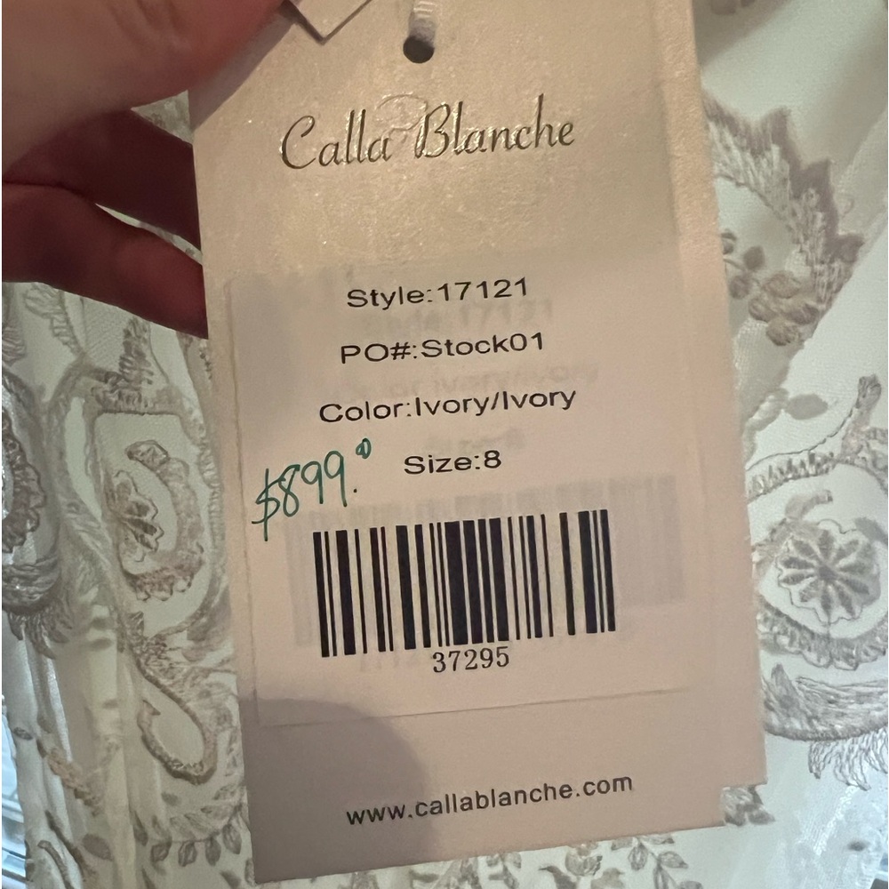 GORGEOUS!!! NWT! “Calla Blanche” Style 17121 Wedding Dress Size 8! - Picture 14 of 16